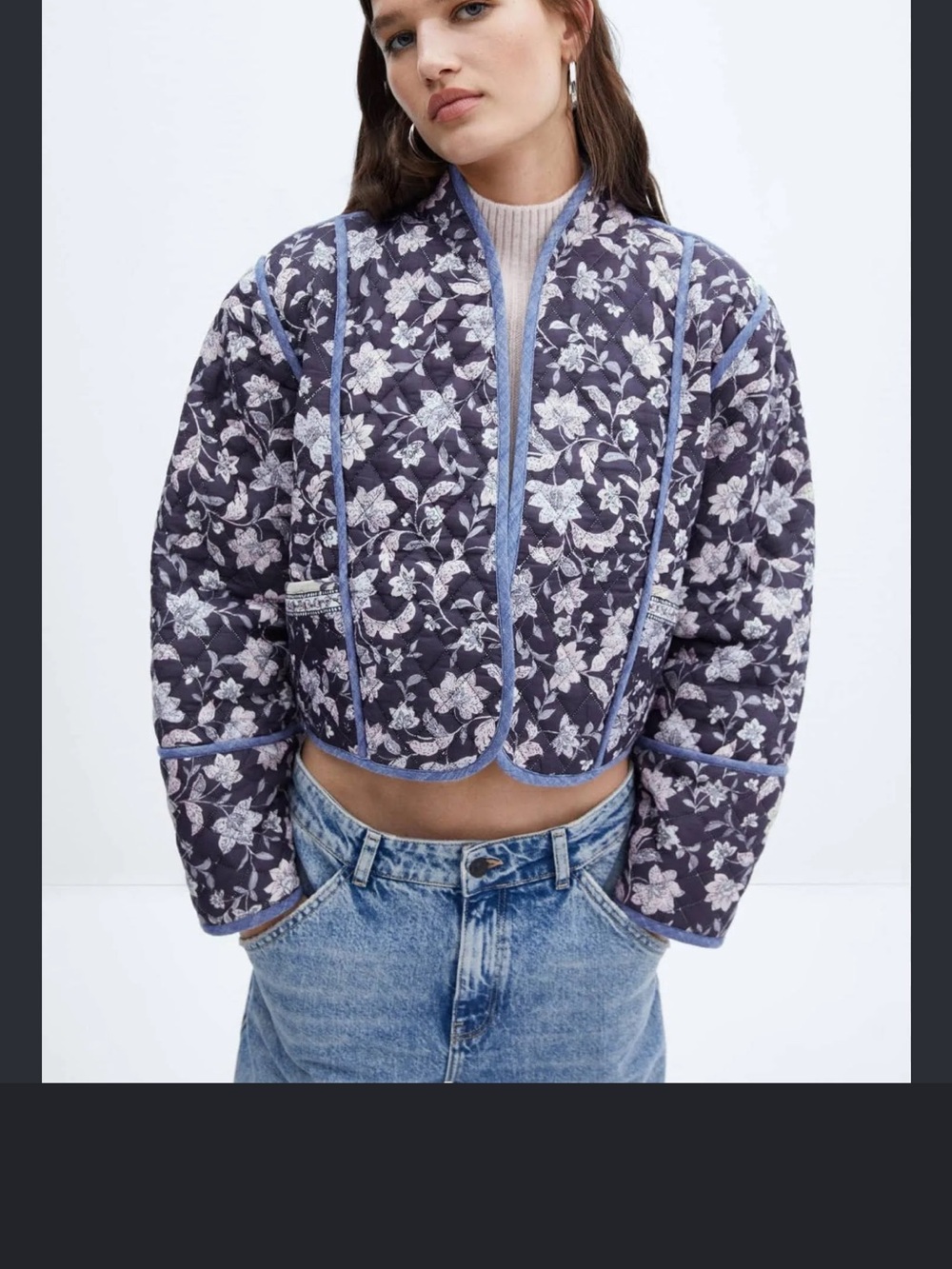 MANGO Women's Quilted Reversible Jacket